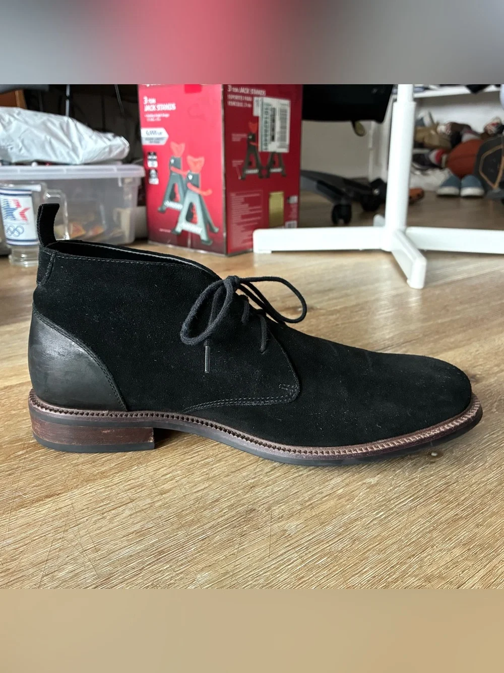 Blondo Konor Waterproof Chukka Boots Black Suede Men’s Shoes Size 11 M